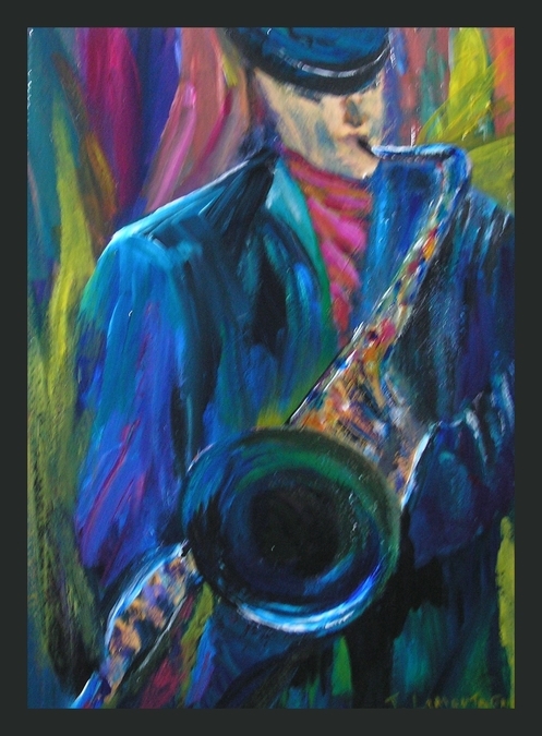 Jocelyne Lamontagne Artist Sold Paintings Blue Monday Blues