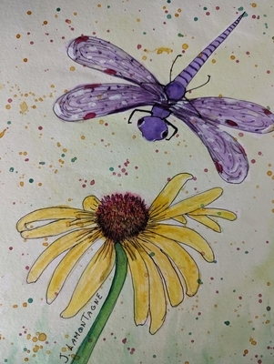 Yellow and Purple      Yellow for Gran-Ma   Purple for Grand Daughter